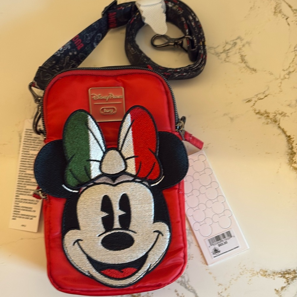 Brand New from Epcot/ Italy! Holds cell phone, crossbody strap!